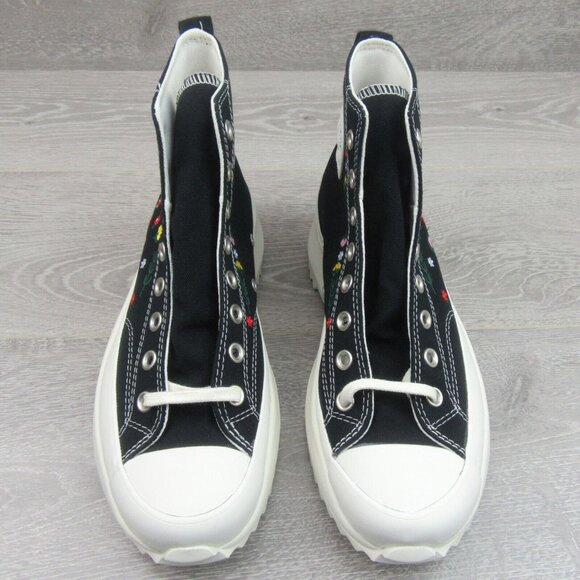 Converse Run Star Hike HI Embroidered Floral Womens Size 9.5 Sneaker NEW - Picture 6 of 16